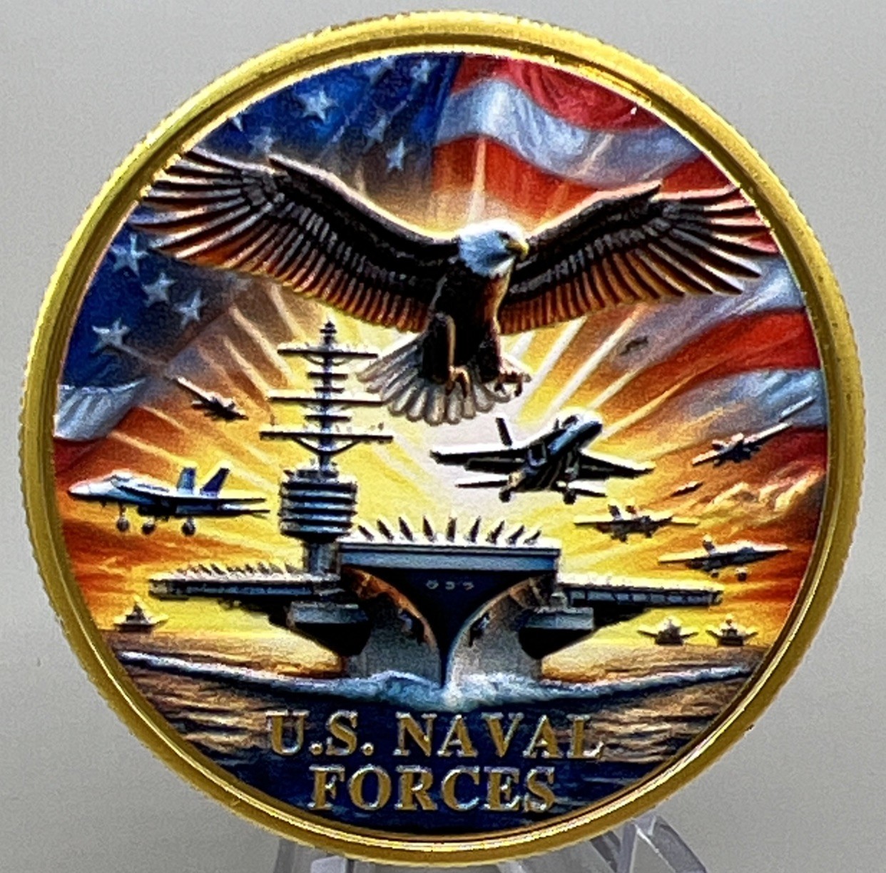 * US Navy Forces Challenge Coin, New Collectible Honor Courage & Commitment gallery