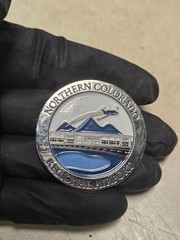 Northern Colorado Regional airport Terminal opening challenge coin 2024