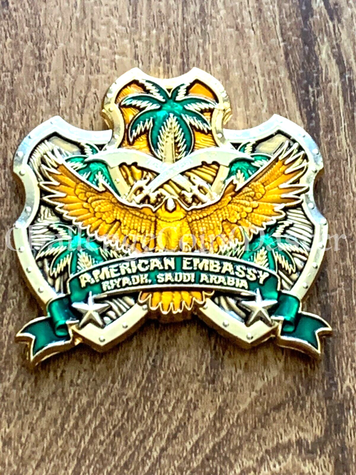 F12 Marine Security Guard Detachment Riyadh, Saudi Arabia Challenge Coin gallery