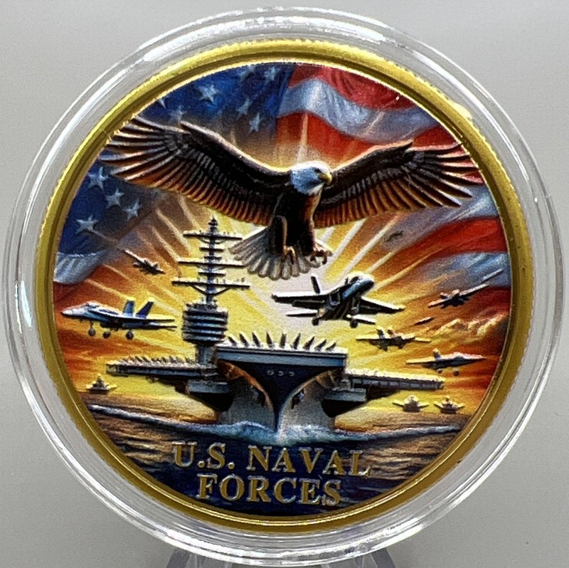 * US Navy Forces Challenge Coin, New Collectible Honor Courage & Commitment gallery