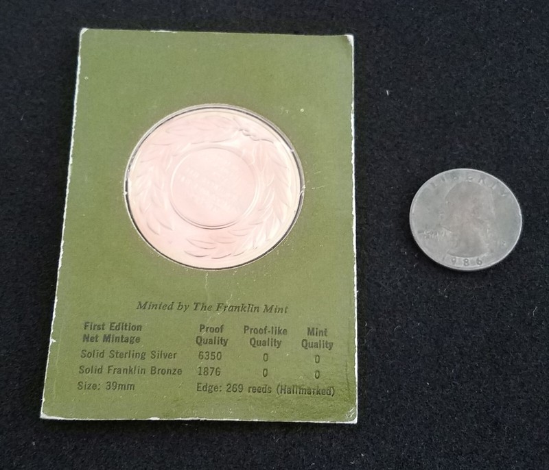 VINTAGE CARDED Tomb of the Unknown Guard The Old Guard BRONZE US Challenge Coin gallery
