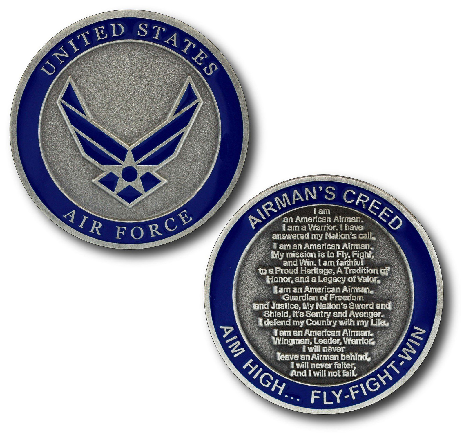 U.S. Air Force The Airman's Creed Challenge Coin 1 3/4 Inch (44Mm) Round gallery