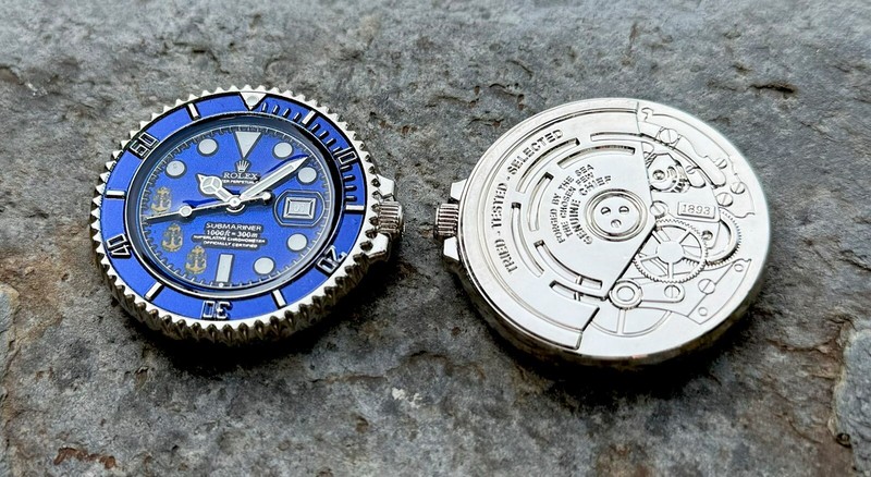 Navy Seal Team Dive SUBMARINER Watch Smurf Challenge Coin Special Forces FBI CIA gallery