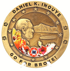 Matson Navigation Co. Daniel K. Inouye Challenge Coin 1.75” Copper