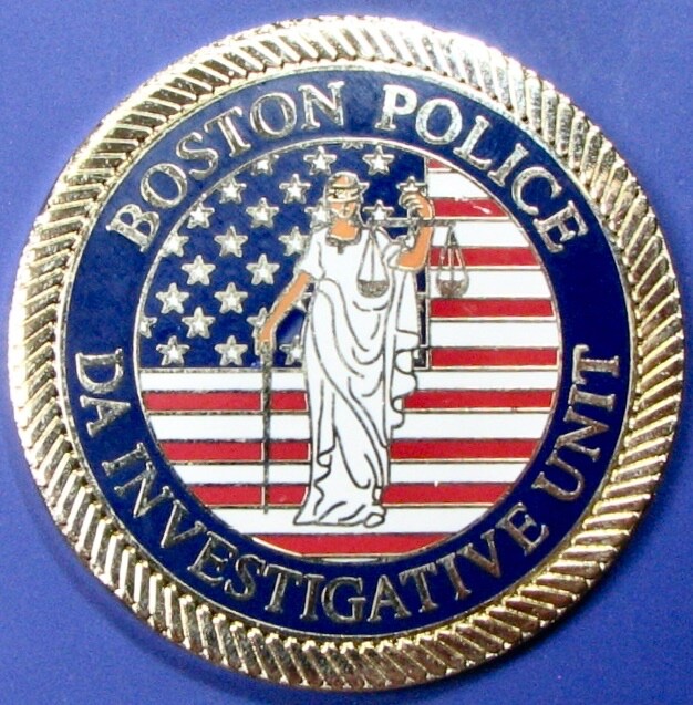 Boston Police Dept. Challenge Coin. Souvenir. 2". 25b.