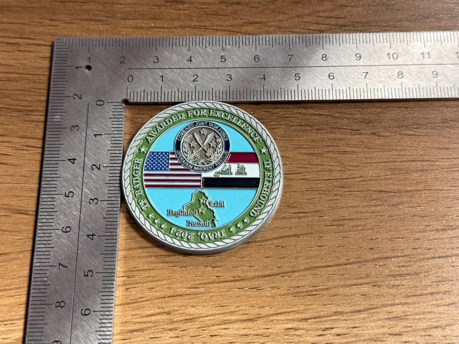 Operation Inherent Resolve Iraq 1-181 Infantry Battalion Challenge Coin 1#28 gallery