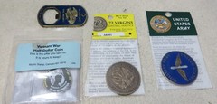 US Army Aviation Challenge Coin + Vietnam War Half Dollar Coin + others