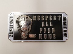 Brotherhood Challenge Coin 20 Years – Respect All Fear None Serialized
