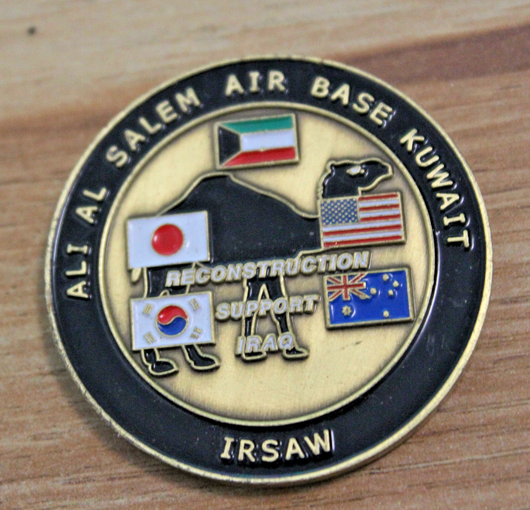Ali Al Salem Air Base Kuwait Iraq Reconstruction Support Challenge Coin gallery