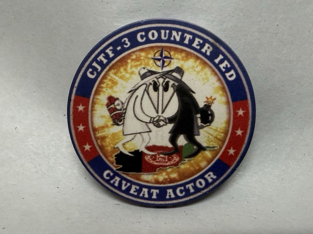3rd Infantry Iraq CJTF-3 Counter IED Casino Chip Challenge Coin IASF SPY vs SPY