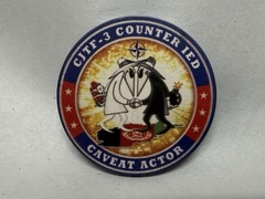 3rd Infantry Iraq CJTF-3 Counter IED Casino Chip Challenge Coin IASF SPY vs SPY