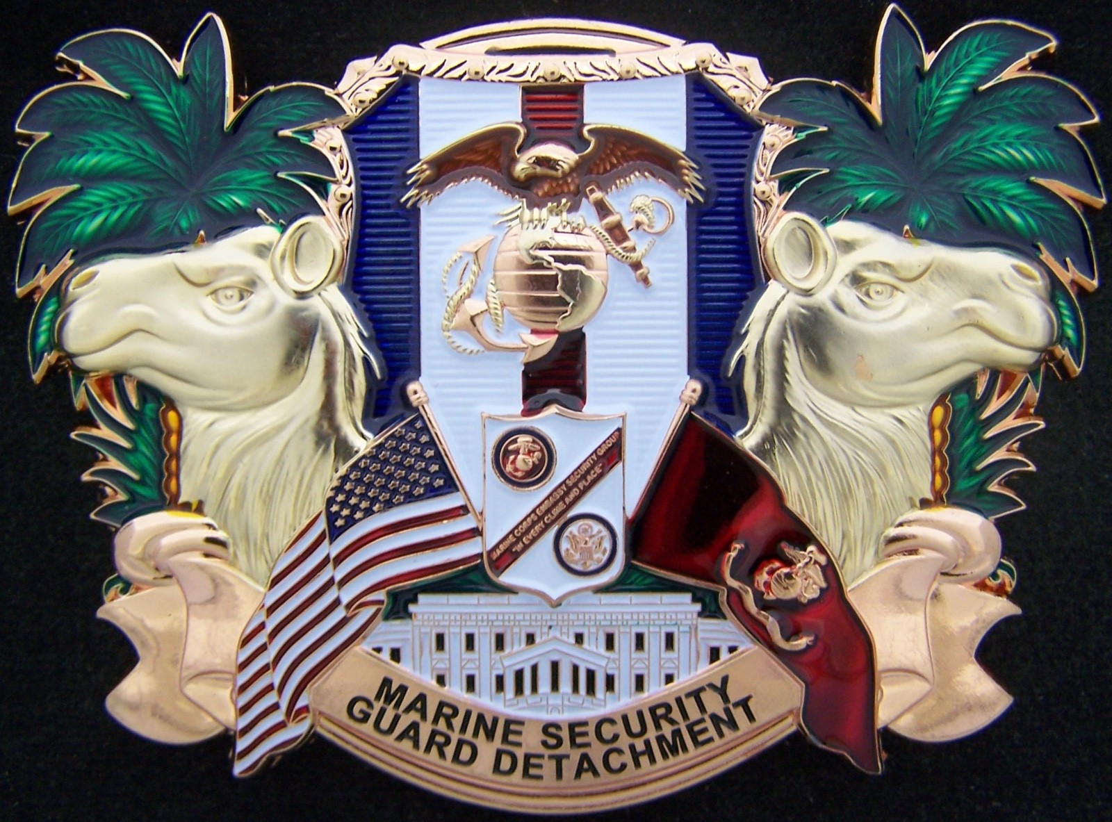 Marine Security Guard Detachment MSG Kuwait City Challenge Coin gallery