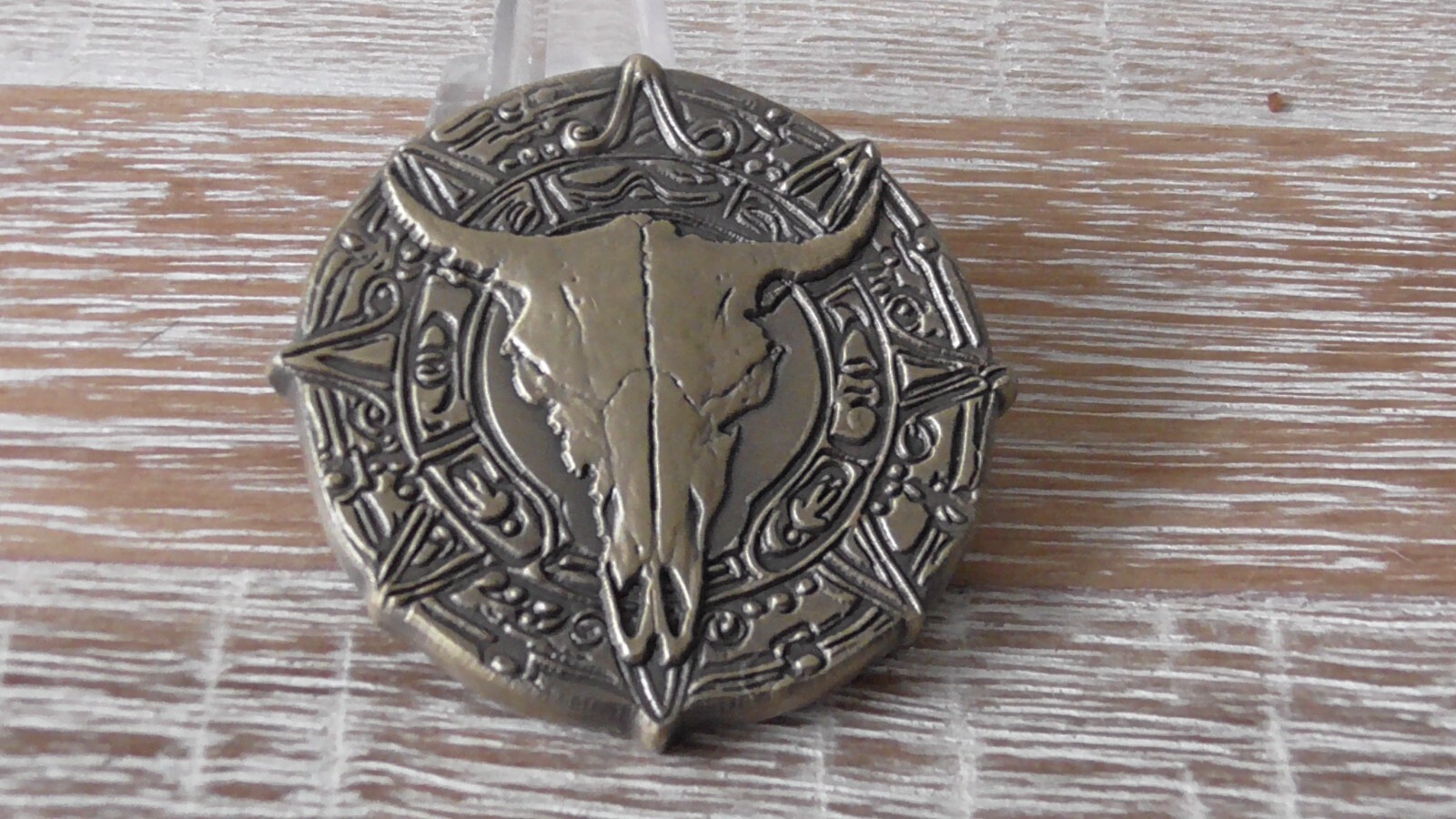 Unknown Thick Keep To The Code Cattle Skull Canadian Challenge Coin #855Y gallery