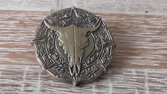 Unknown Thick Keep To The Code Cattle Skull Canadian Challenge Coin #855Y