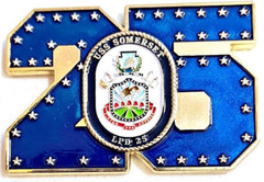 Awesome 2″ Navy USN Chiefs Mess CPO Challenge Coin USS Somerset (LPD-25)