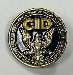 FBI Federal Bureau of Investigation Criminal Investigation Division Lapel Pin