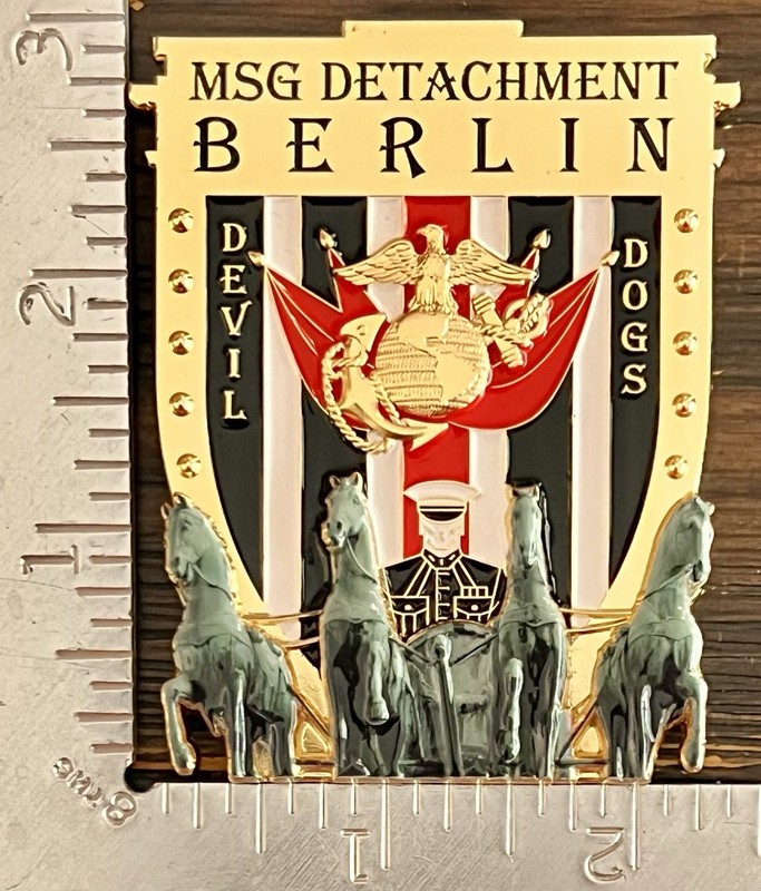 USMC MSG Det Marine Security Guard Detachment Berlin, Germany Challenge Coin gallery