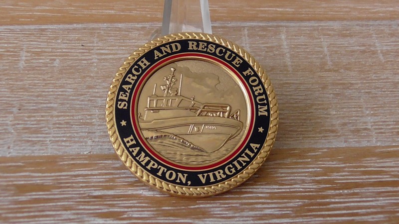USCG US Coast Guard Search & Rescue Forum Hampton Virginia Challenge Coin #E616 gallery