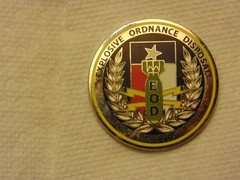 EXPLOSIVE ORDNANCE DISPOSAL-Texas Engineering- Challenge Coin