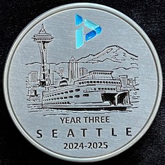 Year Three Seattle Boston 2024-2025 Unknown Challenge Coin
