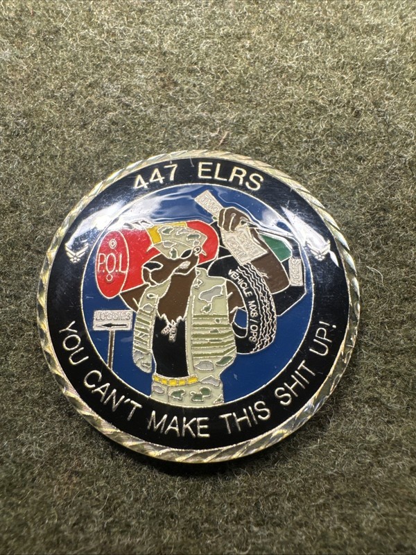 Sather Air Base 447 ELRS Baghdad, Iraq Service Challenge Coin gallery