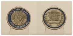 St. Michael The Archangel Psalms 91:10 Challenge Coin 3#G