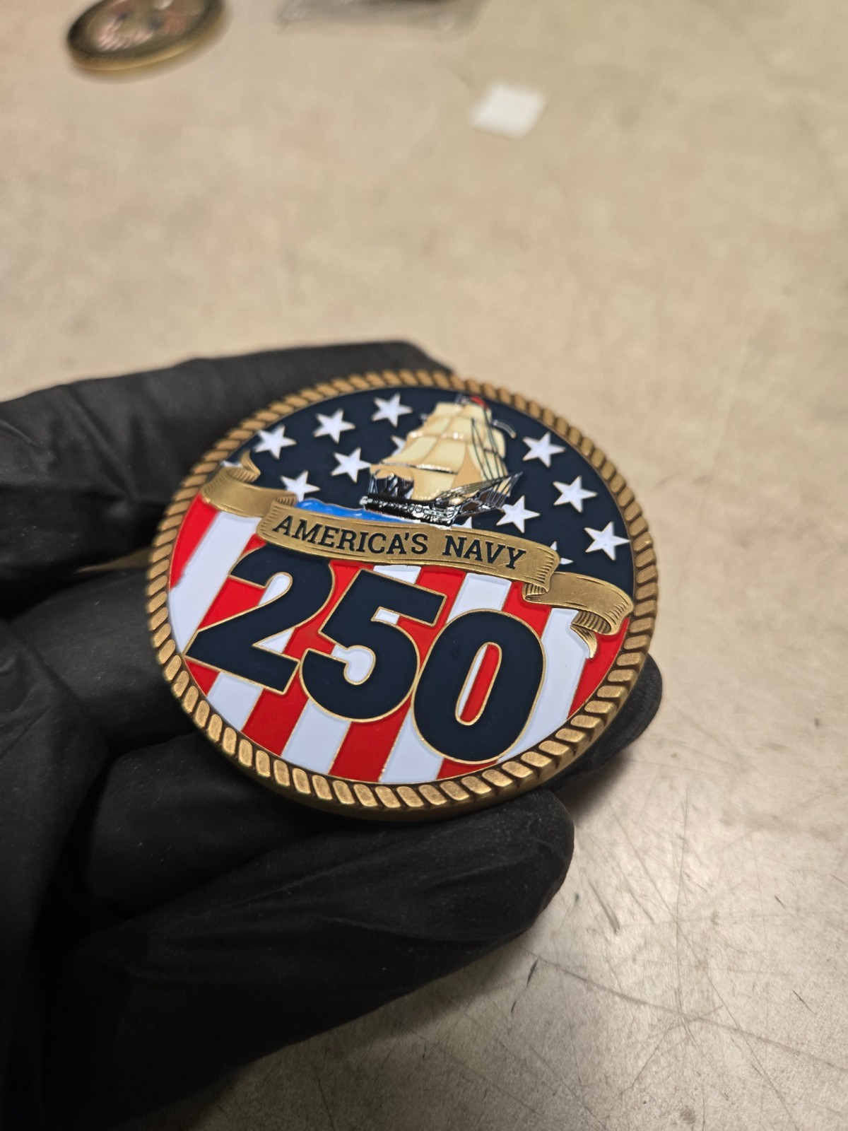 America's Navy 250th Anniversary Challenge Coin Navy Memorial gallery