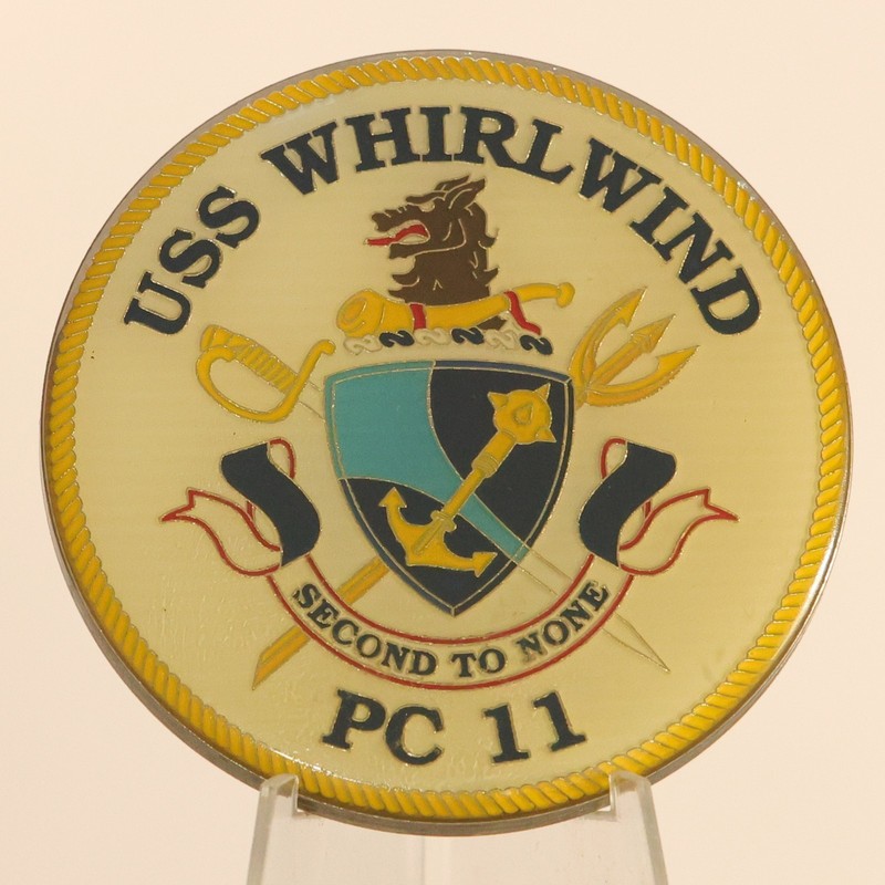 USS Whirlwind PC 11 Challenge Coin 1#8 gallery
