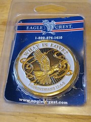LOVE Challenge Coin In Sealed Plastic Container