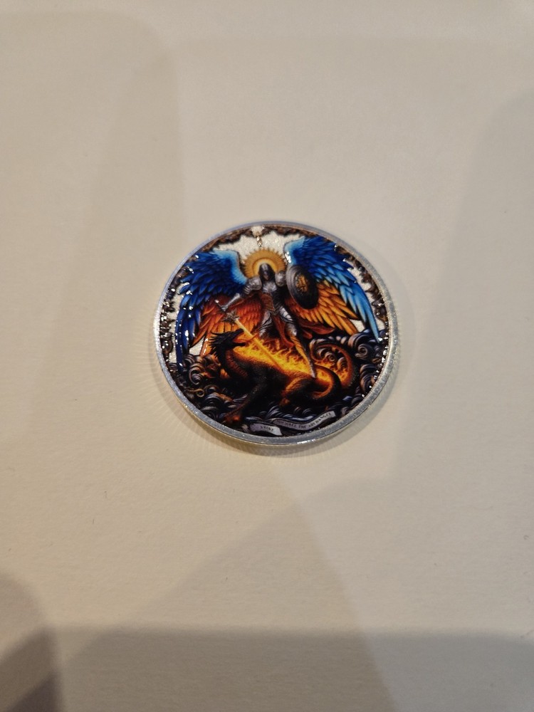 Saint Michael the Archangel challenge coin.