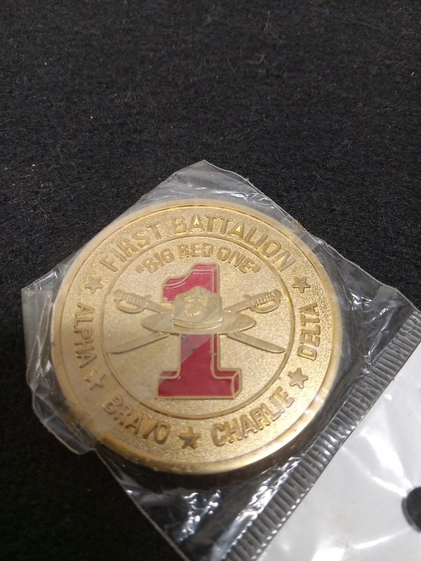Challenge Coin Marine Corp Battalion Big Red One Recruit Depo San Diego gallery