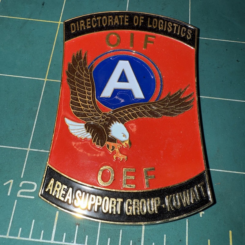 Directorate Of Logistics OIF OEF area support group Kuwait challenge coin gallery