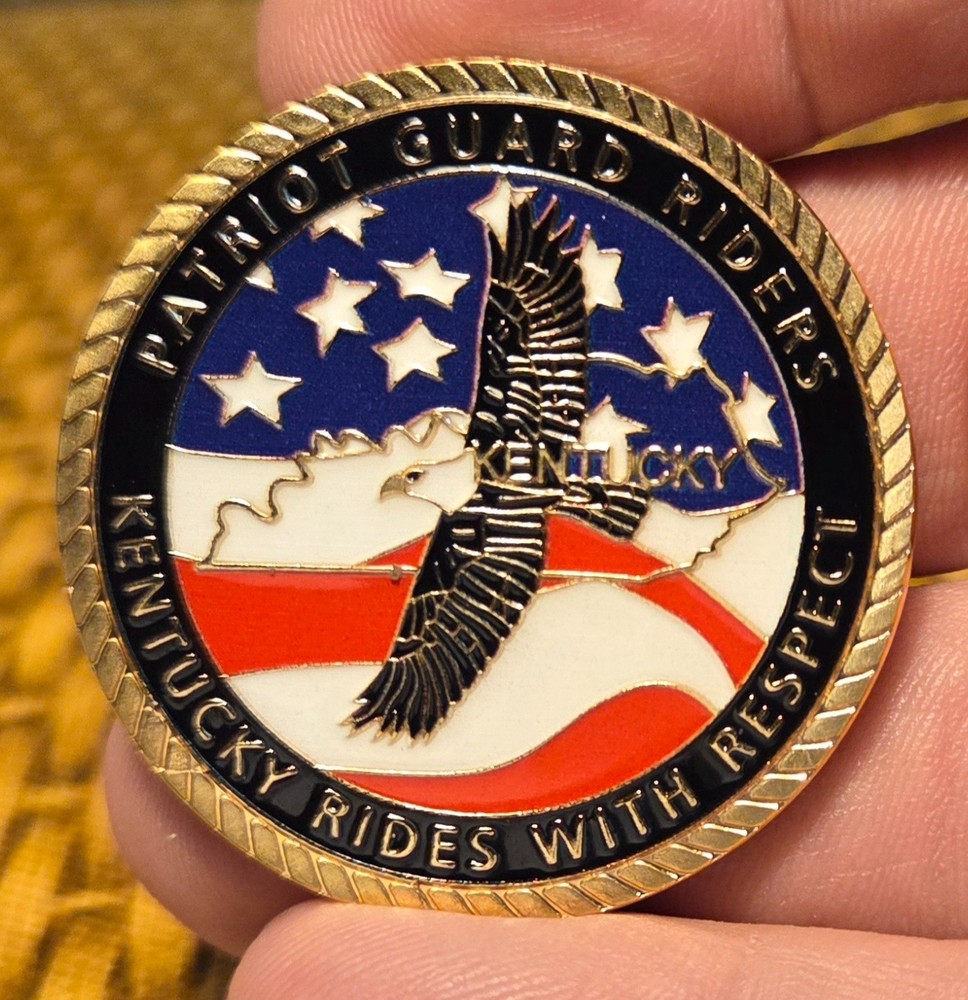 U.S. MILITARY CHALLENGE COIN-KENTUCKY PATRIOT GUARD