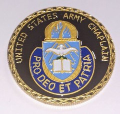 ARMY CHAPLAIN MILITARY #1450 CHALLENGE COLORIZED ART ROUND