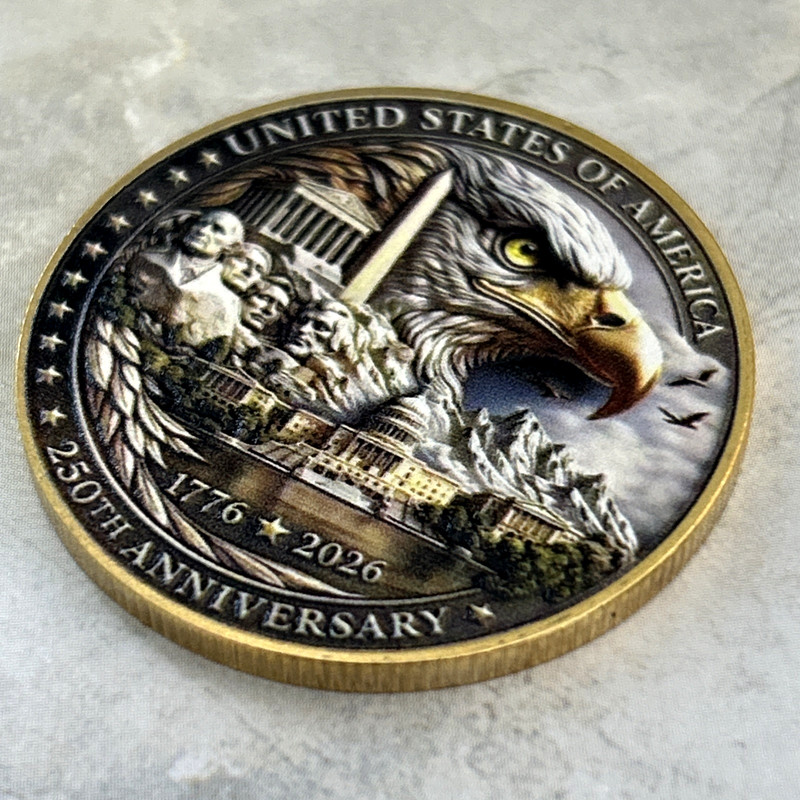*250TH ANNIVERSARY Bald Eagle* 1776-2026 USA Commemorative Coin Medal gallery