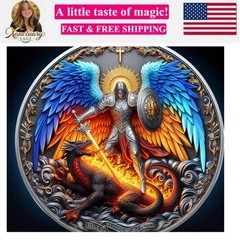 The Archangel Michael Watches Over Challenge Coin – Psalm 91:10-11Protection…