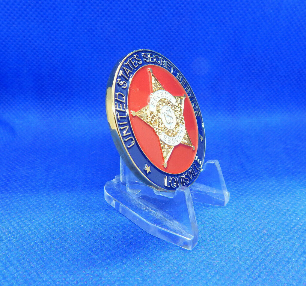 US SECRET SERVICE AWARDED FOR OUTSTANDING SUPPORT LOUISVILLE ~ 1 5/8" COIN gallery