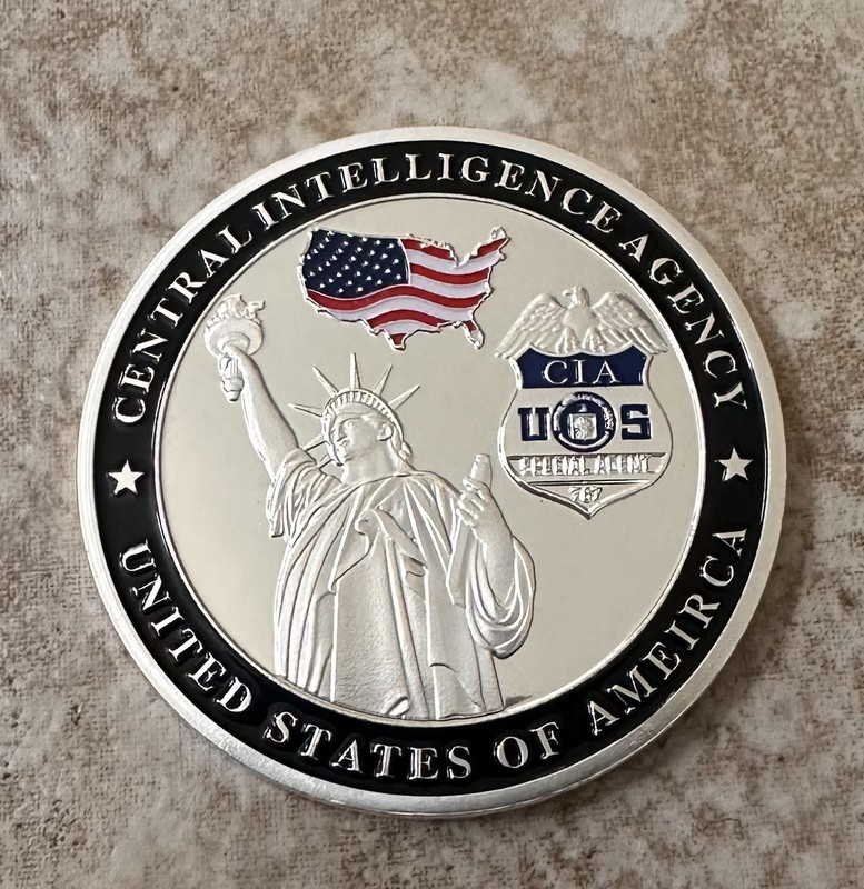 Central Intelligence Agency CIA Special Agent Challenge Coin in Velvet Case gallery