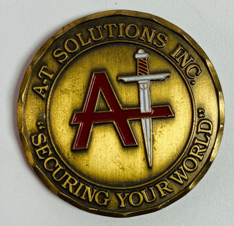 Combating Terrorism A-T Solutions 1.5" Challenge Coin Securing Your World Eagle gallery