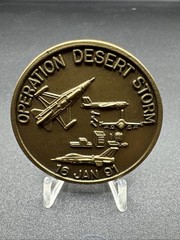 Operation Desert Storm Air Strike 91 USA Coalition Force Challenge Coin