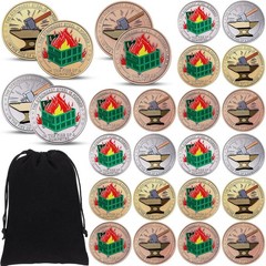 24 Pcs Funny Challenge Coins – Inspirational Desk Accessories for Team Gifts, Of