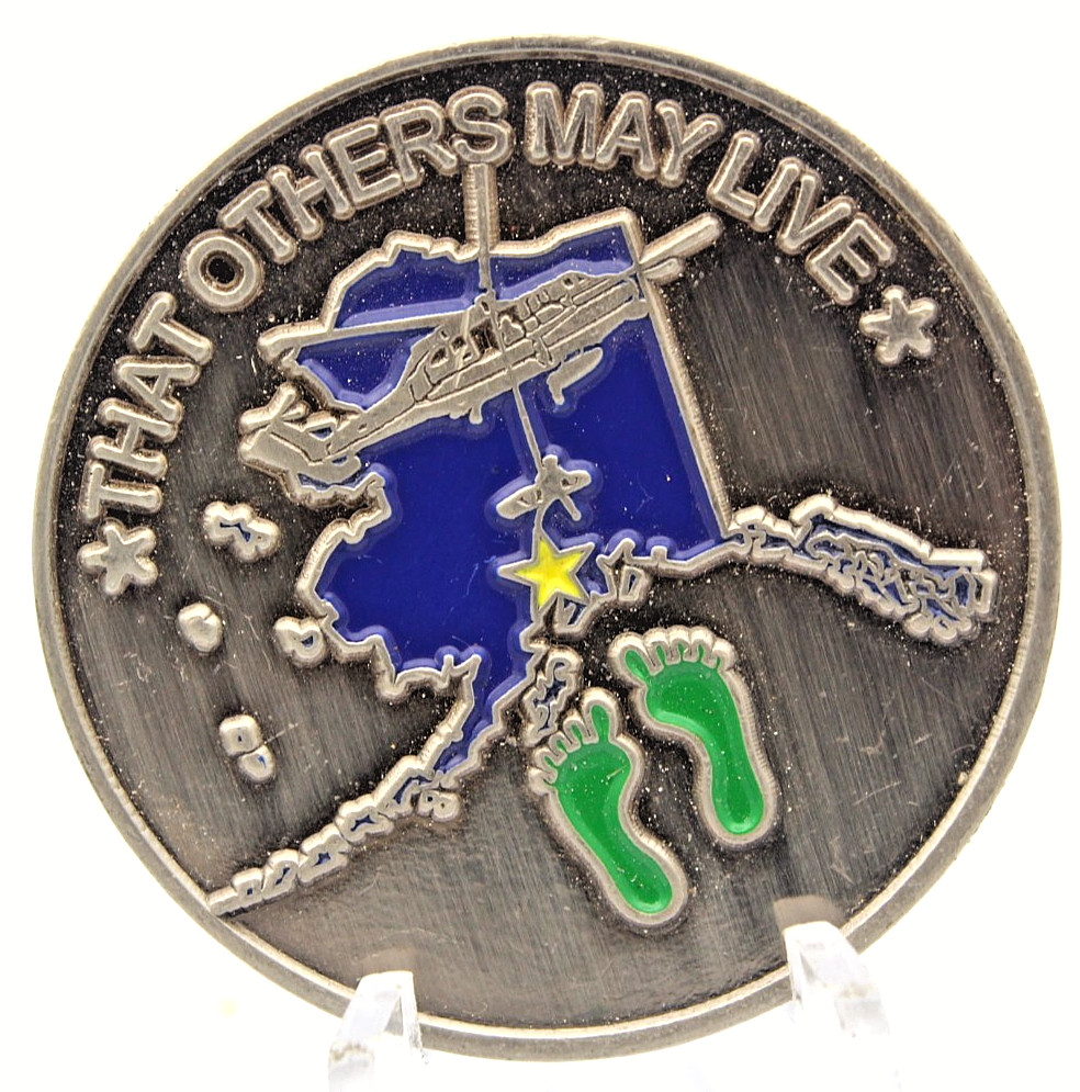 Alaska Air National Guard 210th Rescue Challenge Coin 1.5" Copper gallery