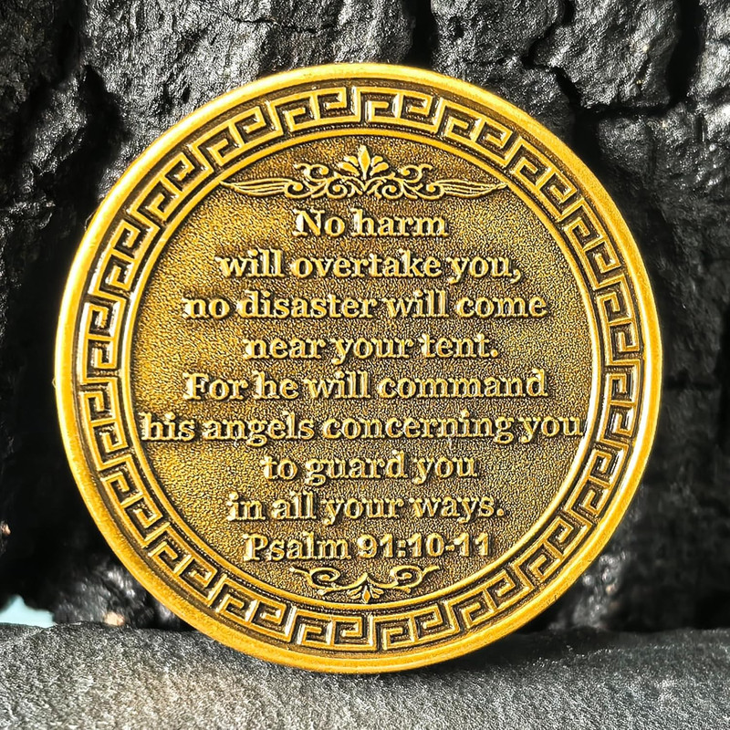 The Archangel Saint Michael Challenge Coin for Christian Protection and Strength gallery