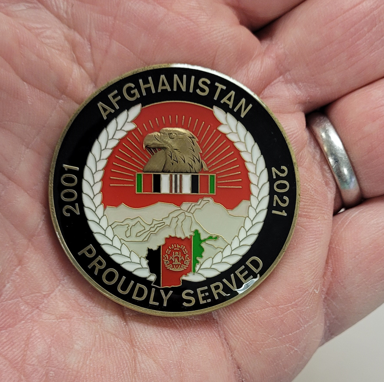 US Army Ordnance Corps Afghanistan Service Challenge Coin gallery