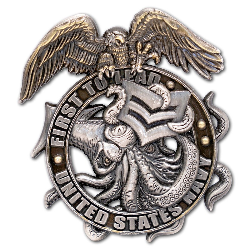 US Navy FCPO First To Lead Squid and Eagle Collectible Challenge Coin gallery