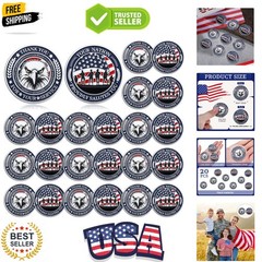 20 Pcs Military Challenge Coins Veteran Thank You for Your Service Coins Vete…