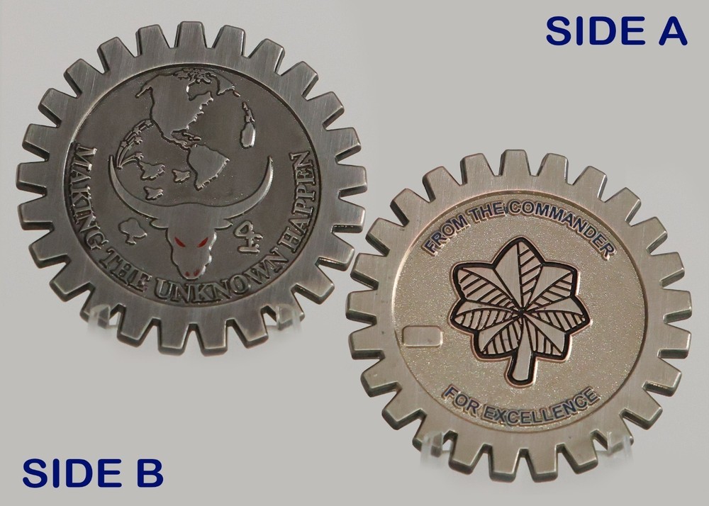 "Making the Unknown Happen" Gear Challenge Coin 1#3