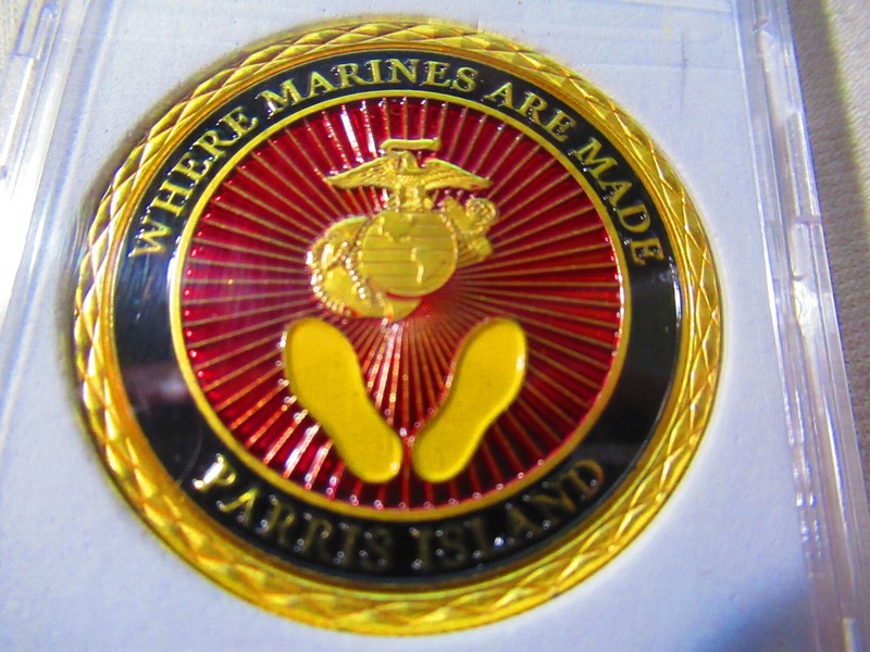 PARRIS ISLAND - USMC RECRUIT DEPOT Challenge Coin gallery