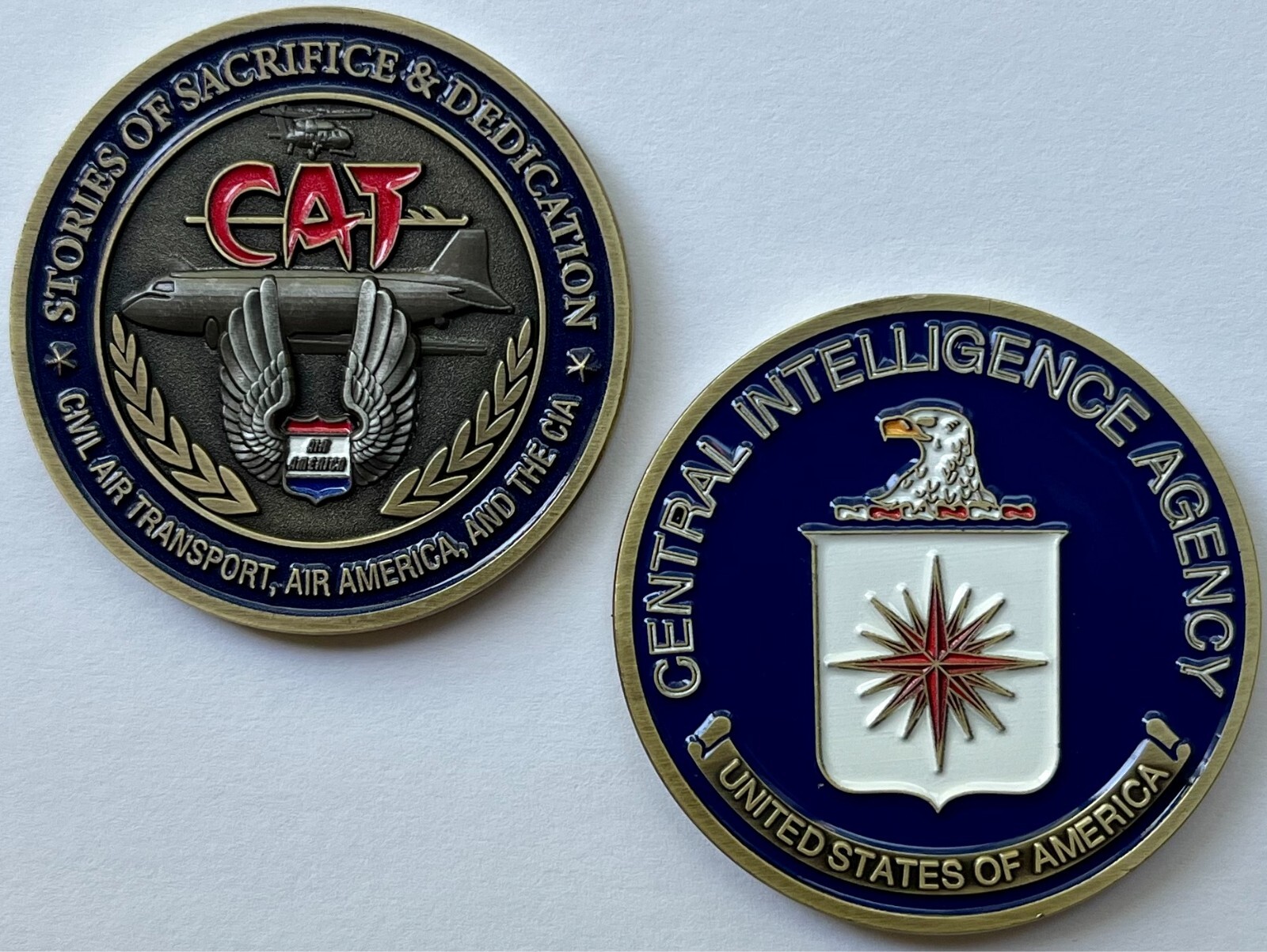 Air America Challenge Coin, Vietnam War, Laos, Cambodia, Aviation CC-0101-CIA gallery