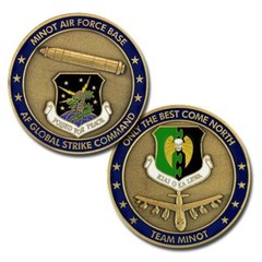 MINOT AIR FORCE BASE A GLOBAL STRIKE COMMAND 1.75″ CHALLENGE COIN